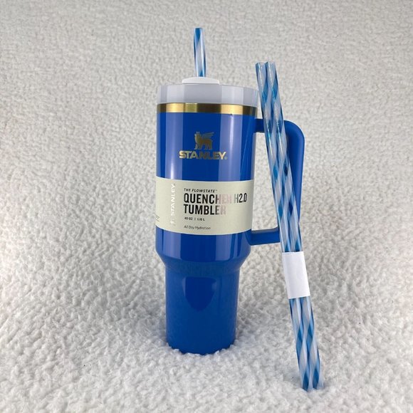Stanley Other - Stanley Arctic Twist Quencher H2.0 Flowstate Tumbler 40 OZ Blue White